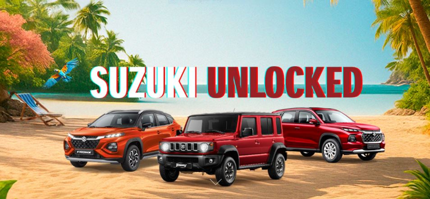 Suzuki Unlocked Graphic with the Fronx, JIMNY and Vitara